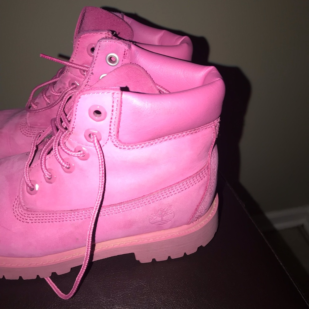 Pink Timberlands